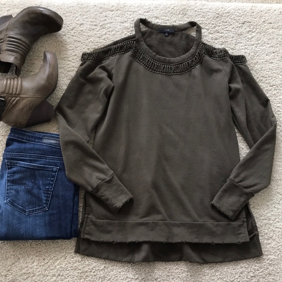 Joe’s Jeans Collection Cold Shoulder Top - Picture 2 of 7